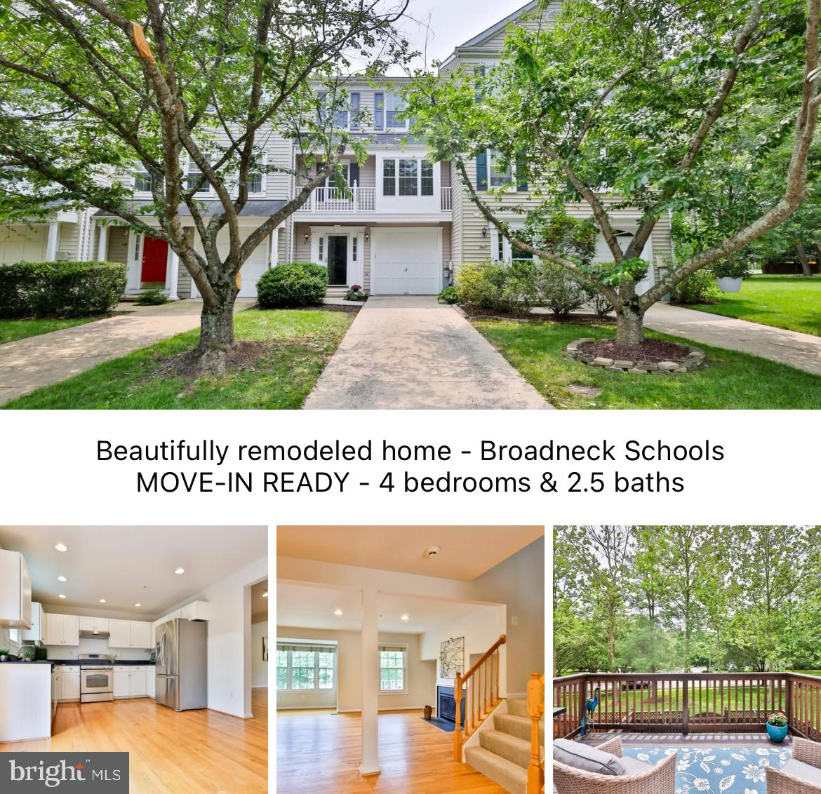 OPEN HOUSE CANCELLED - RECEIVED MULTIPLE OFFERS **** Welcome to your new home! This beautiful property offers 4 bedrooms and 2 and half bathrooms. There are 3 bedrooms and 2 baths on the top floor , on the main level there is 1 bedroom and a half bath. This room could be used as an additional entertainment area, gym, playroom or office. Kitchen is spacious w/ white cabinets and stainless appliances, there is room for table space. Recent updates: NEW Paint, NEW carpet in upper level bedrooms, NEW LVP Flooring (main floor bedroom) and NEW light fixtures were installed. Shiny hardwood floors on upper level 1 throughout. Gas fireplace in living room. The deck is spacious and great for entertaining - outdoor grill conveys. The yard is fully fenced , small patio in the back. Roof is approx 5 years old. Broadneck school district. Within walking distance to the new Broadneck walking/bike trail. (Seller prefered title co is Title Rite - offers reduced price on Owner's title insurance policy for the new buyer)