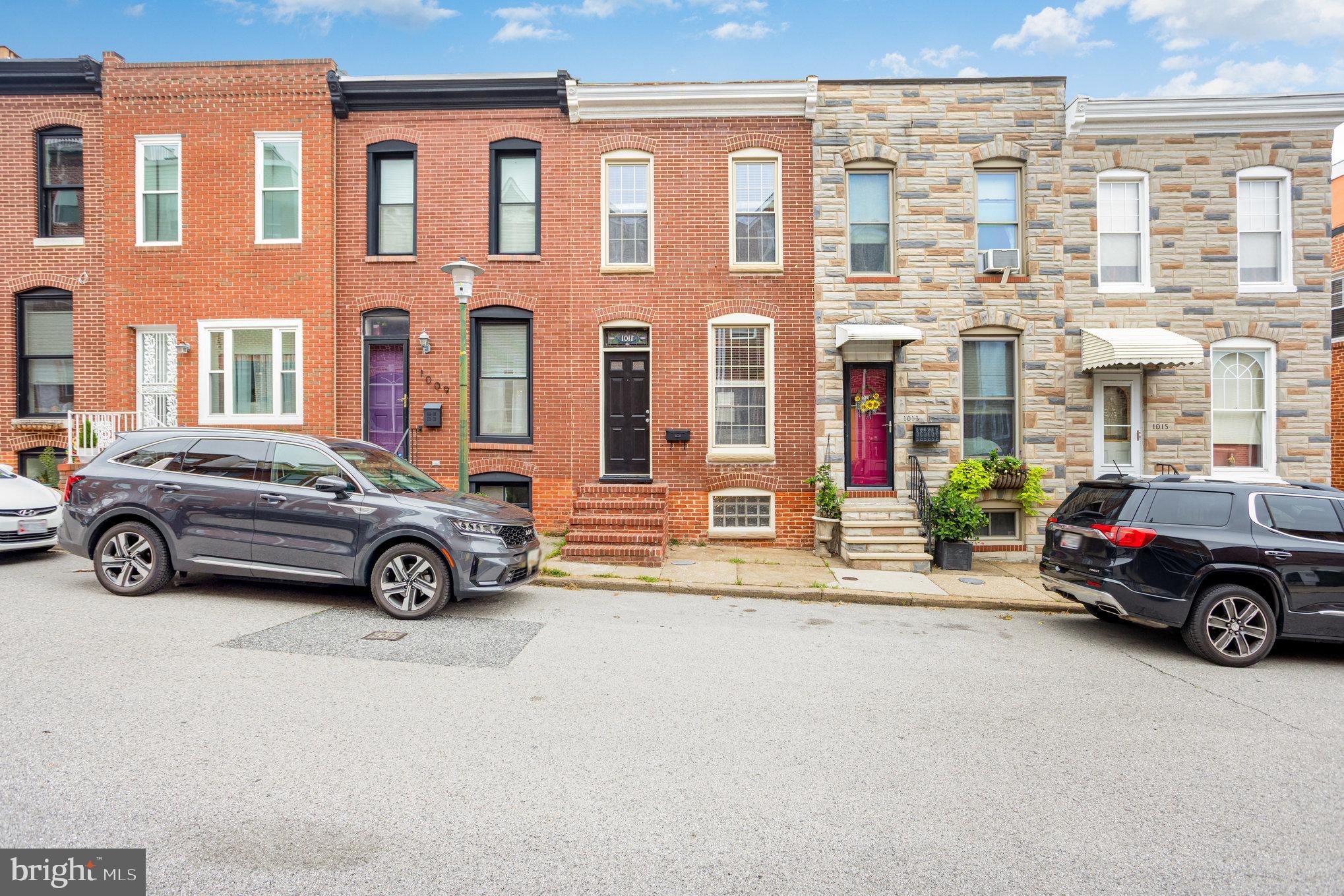 Experience urban living at its finest in this stunning 3-level, 2-bedroom, 1-bathroom townhome, nestled in the heart of Canton Square. The all-brick front exterior exudes timeless charm, while inside, the open floor plan and exposed brick interior walls create a perfect blend of modern and classic design. Hardwood floors flow throughout the home, leading you to a beautifully updated kitchen featuring stainless steel appliances, granite countertops, and elegant maple cabinets. Step outside to enjoy the private concrete patio, perfect for relaxing or entertaining. Just one block from Canton Waterfront Park, this home offers unparalleled access to the vibrant community of Canton. Enjoy the convenience of being within walking distance to Canton Square, where you'll find an array of restaurants, grocery stores, and shopping. With easy access to I-95, 895, and 695, and just a short distance from downtown, this townhome is ideally situated for those who want the best of Baltimore living. HVAC 2023, Furnace 2023, Refrigerator and dishwasher 2020, Dryer 2024. Hot water heater 2025, range 2025. Seller is also offering a one-year limited home warranty to the new owners!