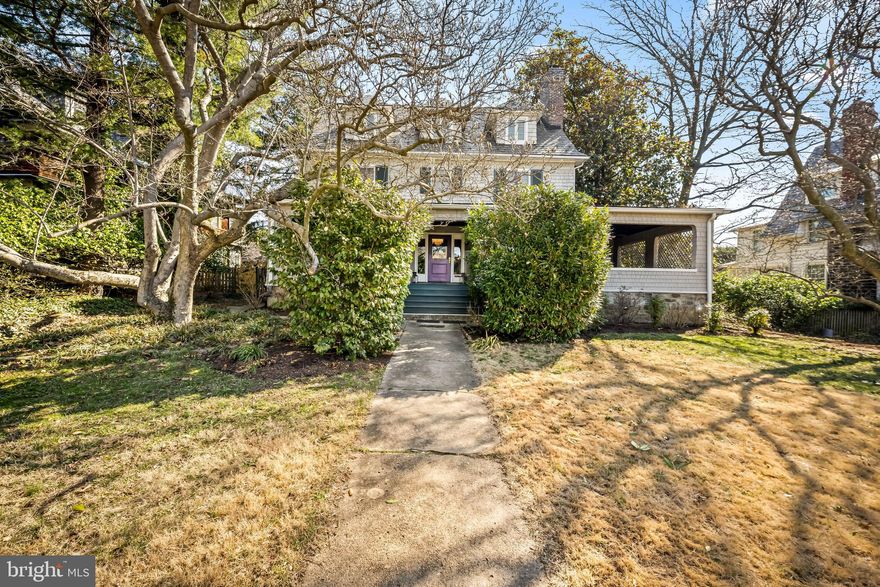Welcome! Be the Home everyone flocks too… Inviting front porch with stained wood flooring. Gracious entry hall, sitting room, living room with fireplace, banquet size dining room, sunroom/plant room, remodeled full bath, expensive kitchen, large island, three sinks, wolf range, heated flooring, wall of windows – all leading to fenced backyard with inground heated pool with cover, patio, herb garden, basket ball area, plus 2 car garage.  Second floor boasts four bedrooms, updated primary bath, sleeping porch. Two bedrooms, office, luggage room and another full bath on the third floor. Unfinished basement for storage, workshop, ping-pong tables, and wet dogs. Slate roof is 25 years young; extensive electrical rewiring. This home is charming, elegant, and comfortable all at the same time. Treat yourself, enjoy this great home and have some fun!