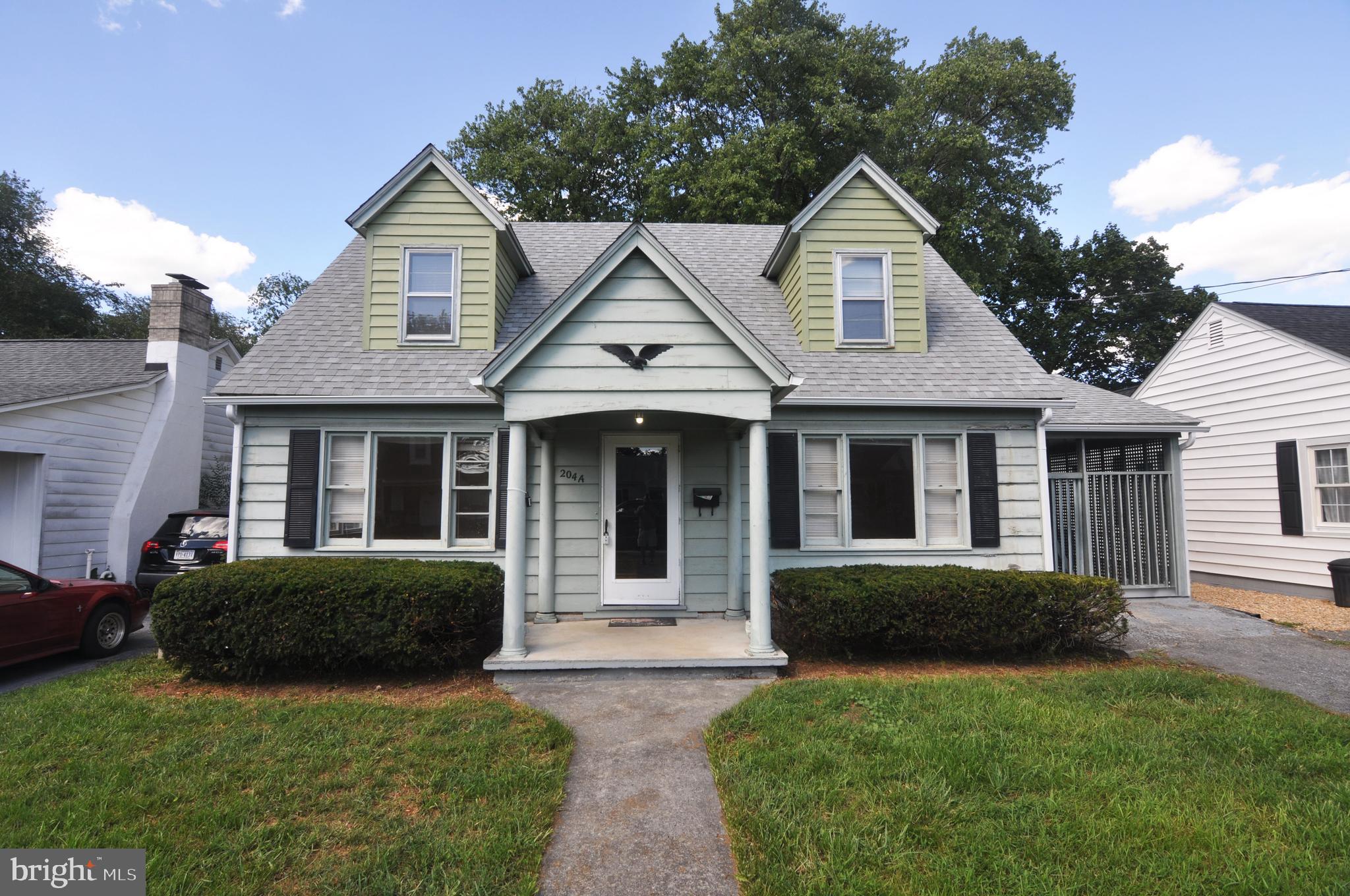 SPACIOUS CAPE COD WITH FENCED BACK YARD. In-town convenience. Near shopping and commuter routes. 3 bedrooms, 2 full baths. Beautiful hardwood floors. Formal living and dining rooms with large picture windows that let in lots of natural light. Eat-in kitchen. Main-level family room with built-in shelves. Full, unfinished basement for storage. Back yard with privacy fence. Outdoor spaces: 20x9 covered side porch, 17x12 rear brick patio. 9x6 front porch. Storage shed. Kitchen appliances, washer and dryer included. Application required, $45 per adult. Landlords will run credit and criminal reports. Minimum lease period is 1 year but prefer tenant who will be long term. Prefer credit scores of 680+, income of at least 3x the monthly rent, and good employment and rental history. Pets case-by-case. No smoking. Tenant to obtain renter's insurance that is acceptable to landlord. Owners/agents.