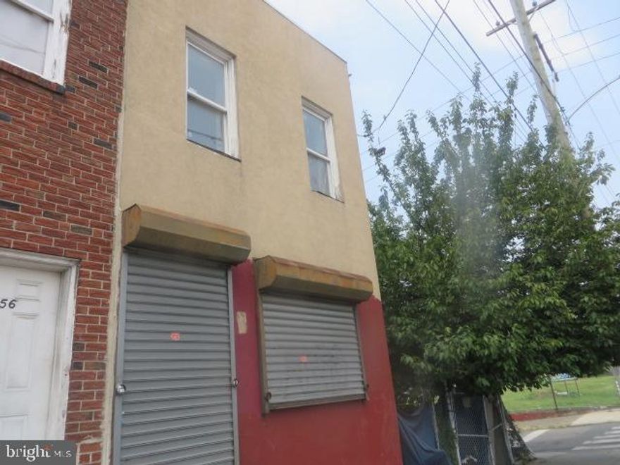 Two story, end of row with attached lot located just off of 5th and Allegheny Ave. Large living room, full bath and kitchen on the first floor.  2nd floor has open floor plan for 3 bedrooms and full bath. Unique opportunity to purchase 2 story property with additional lot. Convenient location close to the main roads and public transportation. Property being sold strictly As Is.