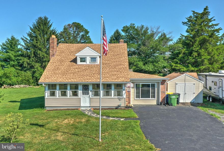 This Beautiful Cape Cod on a .72 acre lot is close to Rt 30 & 83 for a fast commute to anywhere!  The HUGE yard is clear,  level and ready for your land and hard scape imagination to go crazy! This home is a good mix of old and new, it has old charm and character with original doors and floors, yet has upgraded full bathroom and A NEW FIRST FLOOR MASTER BEDROOM is ready for YOUR final touches! The front sun room is perfect to enjoy your morning coffee.  The 3 bedrooms upstairs are cute as a button and all have original charming wood doors! Don't miss this one!