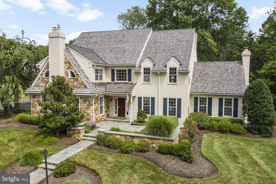 NEWLY STAGED & FRESHLY PAINTED!!! Available Immediately! This home has numerous quiet & private locations to set up each child for virtual learning.They will be taught by teachers from the best ranked school district in the Commonwealth.There are two beautiful office locations for adults that need to work from home.The house is set up for everyone to have their own space during these socially distancing times.After work or school learning, work out in a large & professionally equipped gym. Alternatively, relax in a bucolic, park-like setting which is set-up for year-round enjoyment. An updated pool & patio for the summertime. An outdoor fireplace & patio heater, with a separate year-round hot tub allow room for everyone to get outside in a socially distant environment daily.This is the perfect set-up for an active family to be together. This beautiful 5 BR, 5/2 BA Classic Colonial home sits on a peaceful 1.2 acre lot in the highly acclaimed Tredyffrin-Easttown School District. The open two-story foyer features a stunning chandelier, recessed lighting, a coat closet & hardwoods that flow through much of the main level.The formal Living RM boasts a gas fireplace & French Doors to the inviting Dining RM with its dental & crown molding, & chair rail. French doors open to the Office w/built-in custom bookcases that will make staying organized a cinch.The gourmet Kitchen boasts a double Wolf oven w/warming drawer & 6 burner cooktop, farmhouse sink, 2 dishwashers, a Sub-Zero refrigerator, a wine refrigerator & a granite-topped center island.The attached Breakfast RM includes a gas fireplace w/custom tile surround, recessed lighting & sliding door access to the gorgeous flagstone patio.It can also be accessed using a back staircase from the second level.An arched wood entry provides access to the step-down Family RM w/stunning cathedral ceilings, recessed lighting & a jaw-dropping wood-burning fireplace w/stone floor-to-ceiling surround & custom built-in cabinets. A large Pantry closet, two perfectly appointed Powder Rooms & a conveniently situated Mud/Laundry RM w/washtub complete the first level.An open hallway with crown molding & recessed lighting leads you through the second level.The Master BR includes built-in speakers & two separate closets w/built-in storage.The stunning En-Suite BA includes a marble floor, show-stopping tub, steam shower w/frameless glass surround, double sinks & radiant floor heat.French pocket doors provide privacy from the Sitting RM which features a gas fireplace w/tile surround, crown molding & built-in speakers. The 2nd & 3rd BRS share a Jack-N-Jill BA which includes a pebble floor, double sinks, a tub with shower & tile surround.The 3rd BR provides access to an enormous floored attic. A 4th BR includes an updated En-Suite Full BA w/a subway tiled shower. A 5th BR/Office w/a Full BA is located above the attached garage, providing flexibility & plenty of storage.The fully finished Lower Level has plenty of open space w/a desk, 3 closets & a temperature controlled Wine RM w/tile flooring.French doors provide access to the carpeted 2nd Family RM w/gas fireplace w/tile surround & wood mantle & custom built-in shelving w/cabinets.A Home Gym, an unfinished storage room w/abundant shelving, & Bilco door access to the back yard round out the lower level.The 5 fireplaces, recently updated bathrooms, spacious rooms, hardwood floors, GENERATOR, newer roof & newer HVAC units are some of the many updates to this beautiful home! The private backyard is anchored by a flagstone patio w/wood-burning stone fireplace & opens up to the in-ground pool w/spa, waterfall & separate hot tub.Enjoy your own private oasis & the convenience to the Paoli Train Station, King of Prussia Mall & Valley Forge Park! A must see home in a phenomenal location!