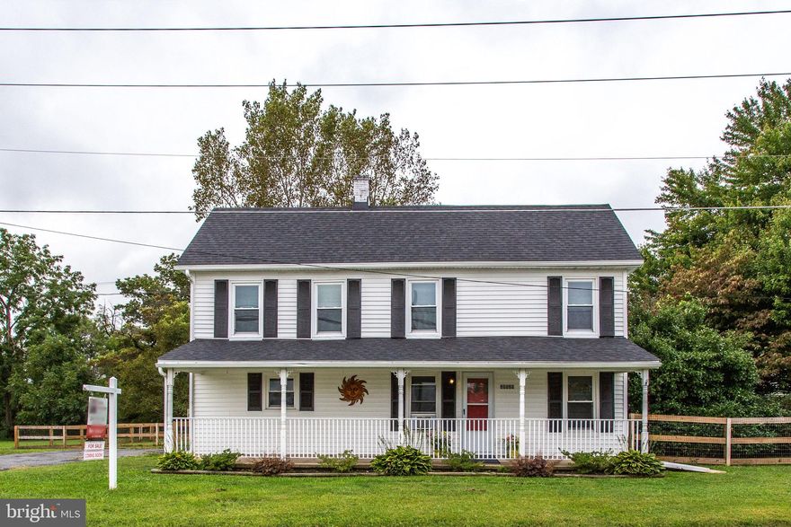 Very well maintained Charming 3 bedroom 2 full bath Farm house. 1st floor Primary Bedroom with full bath tub Shower, 2 nice sized bedrooms upstairs with a shared full bathroom with shower. A recent/New Septic System as of 2016, New Roof 2021! Fresh new paint throughout, new carpet throughout, new Stainless Steel Appliances (Refrigerator, Dishwasher, and Range/Stove. Gorgeous .6 acre plus flat lot plenty of space for entertaining, play area, gardening, parking, huge storage shed. Nothing to do here but move in and enjoy your new home! Well leave the light on for you! This beauty is Back on the Market Buyers Financing fell through, here's your chance!