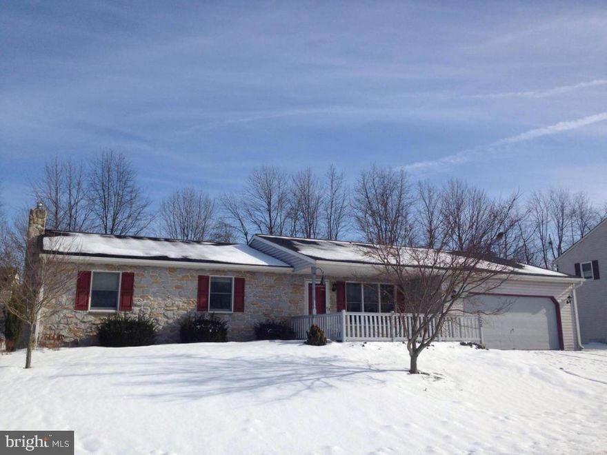 Newly renovated rancher with tons of square footage.  First floor family room with vaulted ceilings, skylights and wood stove .  Great open floor plan.  Brand new upscale master bathroom with all glass shower enclosure and custom tile, wood stove. Extensive outdoor area w. retaining walls & brick work.  MUST SEE-WONT LAST