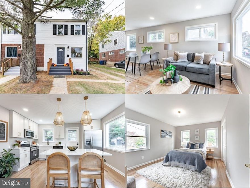 *Open Houses: 1-3 PM Saturday, November 1 | 1-4 PM Sunday, November 2.*
Welcome to your fully renovated home! Updated from top to bottom, this beautifully finished property offers a modern, neutral aesthetic—just bring your furniture and move right in.
Enjoy an open-concept layout with refinished hardwood floors and a brand-new kitchen featuring quartz countertops, soft-close cabinets, and stainless steel appliances—perfect for the upcoming holiday season. Step out to a freshly painted deck and a peaceful backyard ideal for BBQs and family gatherings.
Upstairs, you’ll find two bright bedrooms and a fully renovated bathroom with new plumbing and stylish finishes. The fully finished basement offers incredible versatility—create your ideal movie room, home office, guest suite, or take advantage of its potential as a rental space. It features a second brand-new full bathroom, a large laundry room with ample storage, and a private walk-up entrance to the backyard. The basement could also serve as a spacious third bedroom or a cozy family room—perfect for flexible living.
Additional highlights include a great 20-ft driveway and a prime location just minutes from Route 1, parks, shopping, the Mt. Vernon Trail, and Huntington Metro.📍 Don’t miss this opportunity to own a stylish, spacious home in a prime location—this one checks all the boxes!