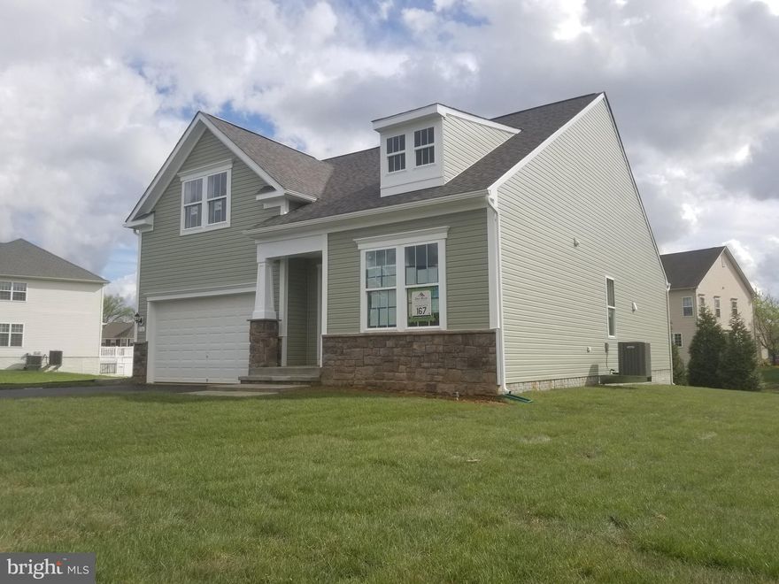 END OF APRIL COMPLETION... An exquisite example of a rancher, perfectly balanced design between aesthetics and convenience. An open floor plan style with everything you need located all on the first floor. Some fantastic possibilities to include a second floor, finished basement and a screen porch. This Floor plan is exclusive to Martinsburg Station! *actual home may differ from photos*