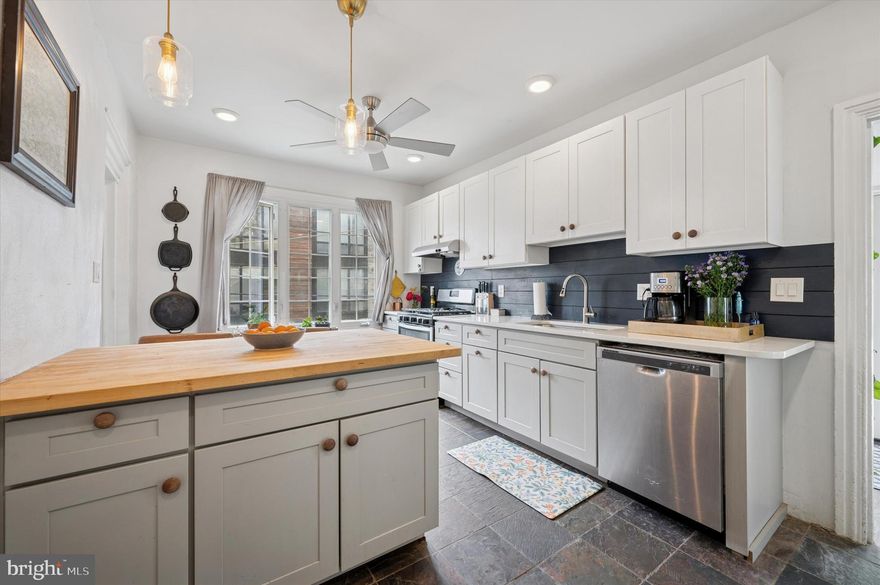 Morning light streams through the windows of this beautifully updated 1890s stand alone home, where you'll discover thoughtful renovations that honor its historic character. The newly renovated kitchen calls to the home chef with gleaming quartz countertops, contemporary fixtures, and a beautiful natural slate floor. The main floor showcases high ceilings, original pine flooring, an updated powder room and main floor laundry - enhancing the home's functionality for daily life. Beyond the interior's three bedrooms and bright living spaces, a private backyard sanctuary awaits - your personal retreat for morning coffee, afternoon gardening, or evening relaxation under the stars. Set on an extra-large lot, there is more to see behind the privacy fence, including multiple garden beds, and beautiful city skyline views.  A partially finished basement adds even more versatility, currently serving as a quiet home office.
Showings begin on 5/31 at 11am.