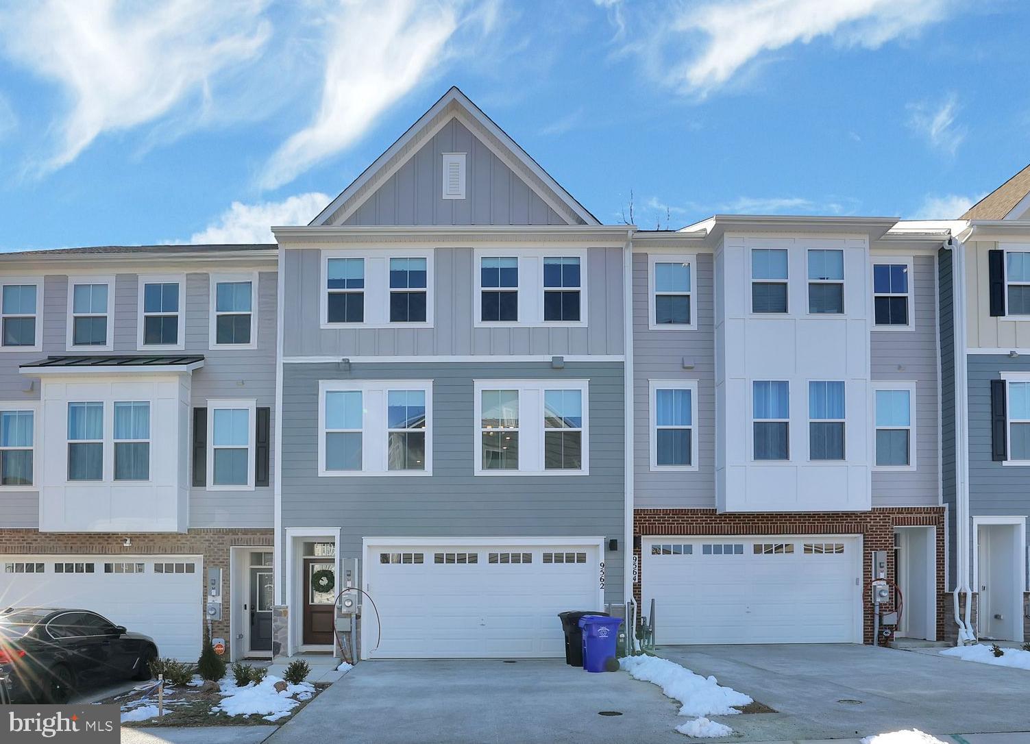 Welcome to 9562 Rutherglen Place! Built in 2023, this new 4-level, 3-bedroom, 2 full, 2 half-bath townhome offers contemporary style and thoughtful upgrades. The kitchen features sleek quartz countertops and new appliances, while the second-floor balcony and ground-level deck provide perfect spots to unwind with serene views of conservation land—guaranteed no rear neighbors. The finished basement adds extra living space and includes an unfinished full bath, ready for your customization. Enjoy modern conveniences like blackout blinds and a 2-car garage with EV charger hookup. Don’t miss this move-in-ready gem—schedule your tour today!