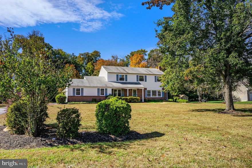 Welcome Home to Peaceful Thornton, Thornbury Township Living!   Nestled in the award-winning West Chester Area School District, this inviting 4-bedroom, 2.5-bath center-hall colonial offers classic design, spacious rooms, and a serene FLAT 1.5-acre setting that backs to trees.  Step inside the welcoming foyer and you’ll find a natural flow throughout the main level from the bright living room and formal dining room, to the eat-in kitchen that opens to a large family room with a wood-burning fireplace. A lovely three-season sunroom with oversized windows and sliding doors overlooks the expansive backyard, the perfect place to relax or gather with friends.    Upstairs, all four bedrooms are generously sized with hardwood floors and abundant closet space, including a primary suite with private bath and a full hall bathroom.   Additional highlights include original hardwood floors throughout most of the home, a laundry/mud room with garage access, a recent conversion to gas heating, public water, on-site septic, and public sewer availability.  Natural light fills every room, creating a warm and welcoming atmosphere.    The oversized two-car garage provides ample space for tools, a workshop, or extra storage for all your hobbies.   A clean unfinished basement offers excellent storage and the potential for future finishing, while the outdoor shed adds even more convenience for lawn equipment and seasonal items.    This well-built home has been lovingly cared for by its  original owners and is ready for your personal touch.  With solid mechanicals, generous room sizes, and a timeless layout, it offers the perfect foundation to create your dream home in a beautiful Thornton, Thornbury Township setting.   Ideally located just minutes from vibrant West Chester Borough, you’ll enjoy a lifestyle filled with local festivals, chili cook-offs, parades, restaurants, coffee shops, boutique shopping, and beautiful nearby parks all within the award-winning West Chester Area School District and great taxes.   Don’t miss this opportunity, schedule your home tour today!