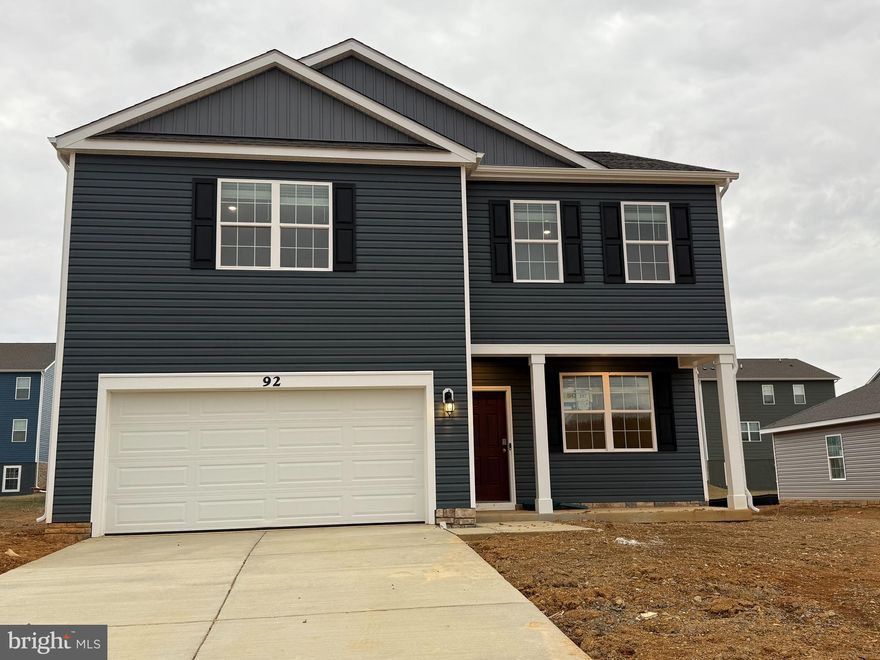 New Release!! This inviting four bedroom two and a half bath home combines comfort and style. Located on a cul-de-sac and features a spacious front porch perfect for a couple rocking chairs and a cup of coffee. Inside you will find LVP flooring and an open concept floor plan. The kitchen has white cabinets along with granite countertops and stainless steel appliances. The two full baths offer double sinks and tile in the tub/shower. For convenience the laundry room is located in the hall on the upper level.