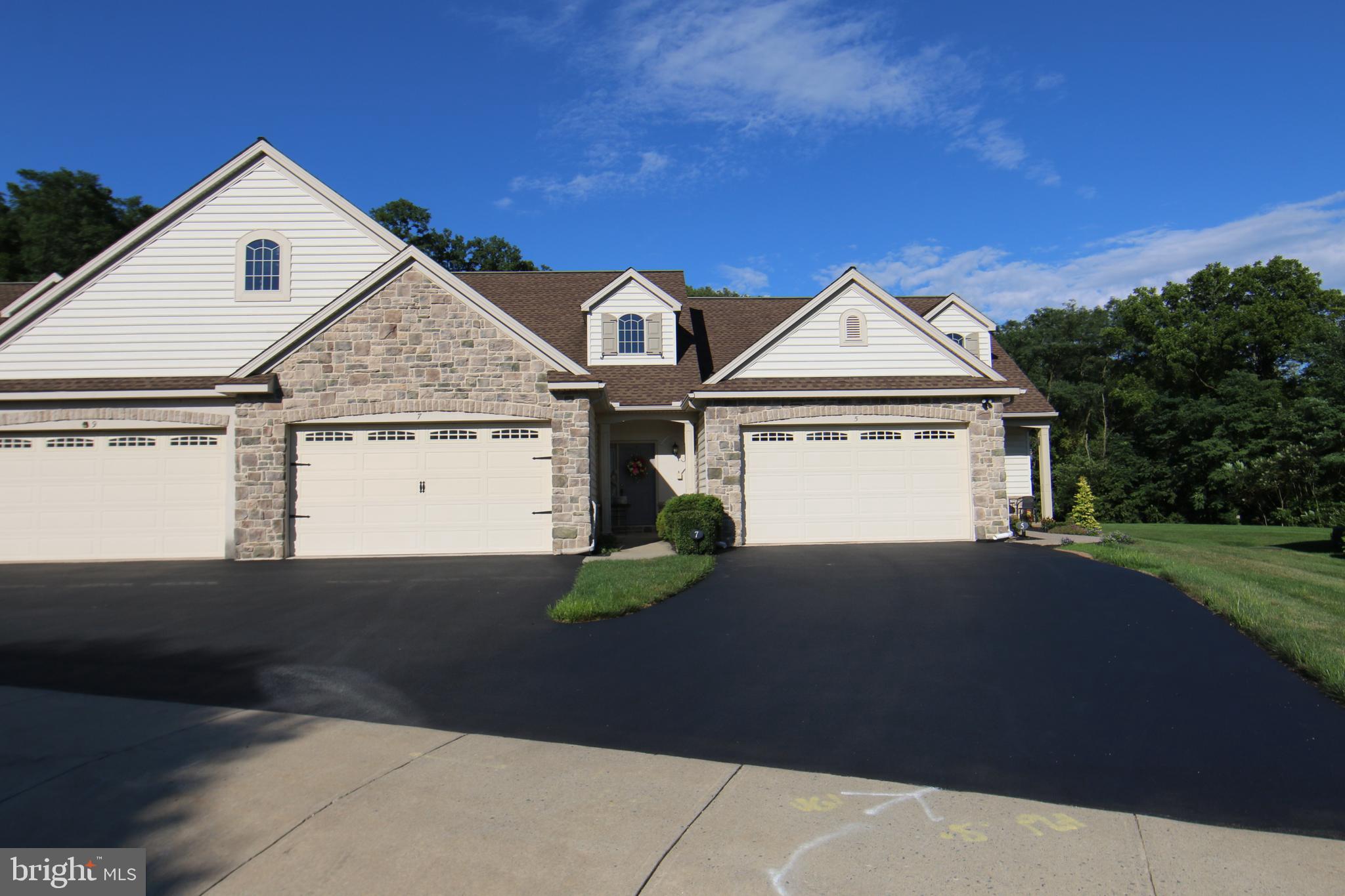 Easy living Conoy Crossing interior town home with HOA that provided grounds care and snow removal so that you can enjoy doing other activities or travel. Located in Elizabethtown borough near Masonic village within walking distance of the Amtrak rail station. Open and classy interior with 9’ ceilings and first floor primary suite with tub shower, double bowl vanity and walk-in closet, living room with open staircase to second floor loft, kitchen with lots of counter space, cabinets and center island that is open to an adjacent sun room with a cathedral ceiling and is used as a formal dining room. Second floor with two additional bedrooms, second full bath and loft that can be used as office or a second living room. Full unfinished basement that can be finished and has egress, affordable gas heating, central air, water softener, reverse Osmosis filter and a two-car garage. Great for an empty nester of professional on the go! Wonderful location and an easy commute to Lancaster or Harrisburg.