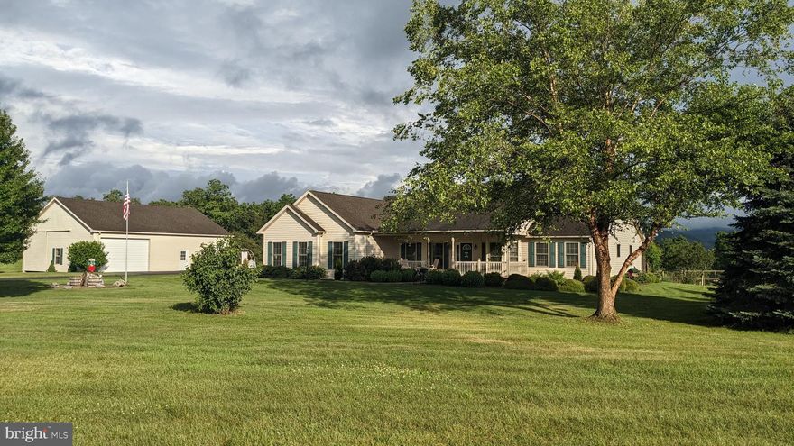 13 Acre  Valley Oasis in Centre Hall.  Custom built single owner Ranch Home, minutes from State College and Centre Hall.  One floor living at it's relaxing best.  Owner Suite with luxurious master bath.  Large owner suite with a wall of windows to relax amidst the spectacular views and setting.  Great room with vaulted ceiling and cozy fireplace  opens to eat in kitchen.  Step out to the "over-built, over- sized" three  season entertaining room to enjoy time with family and friends.  Formal dining room,  private study and 2 additional bedrooms and a bath.  Large main floor laundry/mudroom with Built-ins and storage.  Oversized 2 car attached garage, plus a 50 x 25 modern outbuilding with multiple shop space's, office, half bath, full electric.  Additional 38 x 13 x 13 oversized covered/enclosed RV parking.  High Efficiency Geo-Thermal heating and cooling.  Desirable Clean and Green Tax Status as well.  Peruse the photos, schedule a tour and Welcome Home!