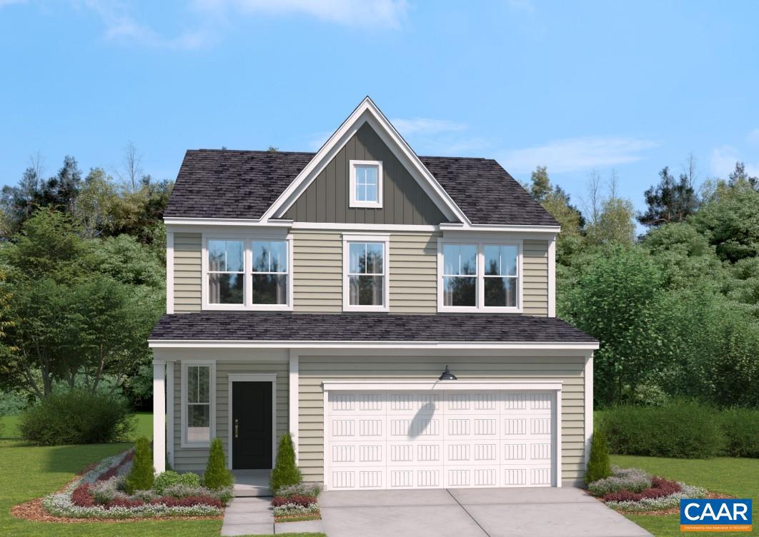 Looking for the convenience of Downtown Crozet living, the privacy of a wooded Homesite, and a home that can grow with you? You just found it at Pleasant Green. Enjoy bright, private, wooded views from the wall of windows in your Family Room and Dining Area, or take in the fresh air and listen to the sounds of a nearby babbling brook on the 12?x16? Deck. A double-sized Kitchen Island is the heart of the open concept Main Level, and will likely become the go-to gathering spot. With plenty of chic grey cabinet storage and white quartz counter space, it makes a great spot for prepping dinner, serving a snack and helping with homework, or spreading out the buffet for parties with friends. Upstairs, enjoy the quiet in your King-size Primary Suite with a double-vanity-attached bath and an ample walk-in closet. Across the Sitting Room and near an additional Full Bath and Laundry, two more large Bedrooms also have walk-in closets. An unfinished walkout basement offers plenty of storage, workshop space, or room to expand your home in the future! *Similar photos from previously built homes. Estimated Aug/Sept completion. Visit the Pleasant Green Single Family Model to learn more!