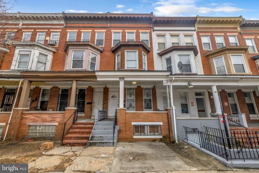 Excellent investment opportunity at 1707 Gwynns Falls Parkway in Baltimore! This fully leased multi-unit property offers steady rental income and strong long-term investment potential. The building has been well maintained and ready for a new owner. 

The building features three separately metered units. There is a separate meter in the basement, if you want to add another unit in the future.  All tenants are currently on month-to-month leases.  There is a parking pad in  back of  property. 

Unit 1:  Studio | 1BA  w/ Balcony –  Currently rented for $950/month.

Unit 2: 1BR +| 1BA w/ Balcony – Currently rented for $1,050/month.

Unit 3:  Studio| 1BA (larger) – Currently rented for $965/month.

Income:
Total gross monthly rent: $2,965, with opportunity to increase rents through improvements and market adjustments. Tenants pay $65 water fee monthly. 

Conveniently positioned near major commuter routes and city amenities, this home offers solid upside in a growing area. 

You don't want to miss this opportunity.