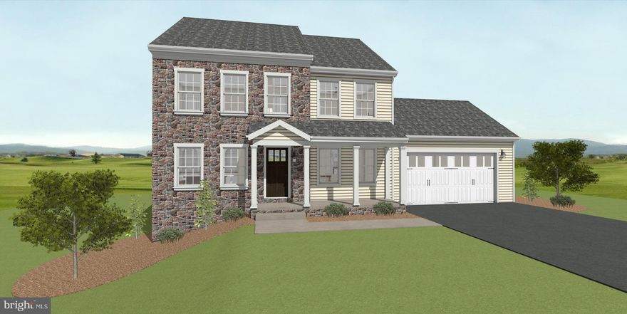 Coming Soon – Brand New Home in an Established, Tree-Lined Neighborhood. Showings Begin October 17th, 2025, estimated. Don’t miss this rare opportunity to own a brand new home in one of the area's beautiful, mature, and walkable neighborhoods! Nestled among tall trees and surrounded by well-established homes, this stunning 2-story traditional home offers the perfect blend of timeless charm and modern convenience. Featuring a classic stone and vinyl exterior, this thoughtfully designed 4-bedroom, 2.5-bathroom home boasts quality craftsmanship and tasteful finishes throughout. The main level is adorned with durable solid surface flooring, 8-foot ceilings, and an upgraded millwork package that adds elegance to every room. The heart of the home is the spacious kitchen, featuring a custom-built island, granite countertops, and direct access to the rear composite deck—perfect for entertaining. The living room is anchored by a beautiful built-in electric fireplace with stone surround, while the adjacent office/den includes custom built-in cabinetry for a functional yet stylish workspace. Custom-built mudroom bench and oversized 2-car front-entry garage offer daily convenience. Upstairs, you'll find four generously sized bedrooms, including a serene primary suite, and another full shared bathroom. Additional highlights include high-efficiency electric heat pump for heating and central air, full basement with sump pump and passive radon mitigation system, granite countertops in all bathrooms. Homes like this never become available in this highly desirable neighborhood—especially brand new construction. Estimated first showings begin October 17th, 2025. Schedule your tour early and be the first to call this beautiful house your home.