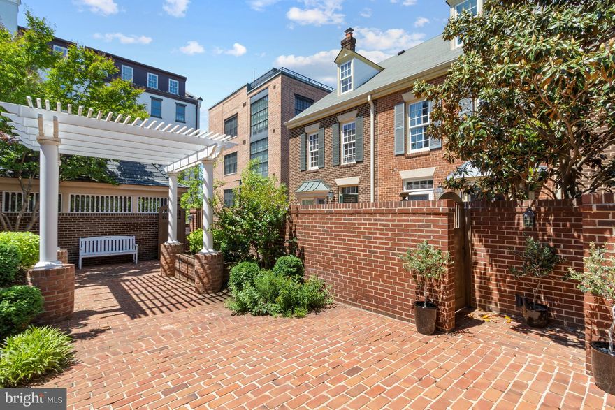 Available for move in August 1st!  Charming 2 bedroom + rec room, 2 full bath in quiet Shad Row in heart of old town.  Private brick patio, 1 garage assigned parking space, updated kitchen and baths. LOCATION LOCATION!!  1/2 block to Trader Joes, 9 blocks to metro, 5 blocks to King Street, 4 blocks to River and less than 3 miles to DCA.   Owner is looking for a 12-35 month lease.  Owner will consider 1 dog under 40 pounds with $500 non-refundable pet deposit.  No cats. Home will be managed by professional property management company.  Wood burning fireplace should not be used.  Owner will leave TV mounts and brackets in living room and loft for tenant to use. Join us for a quick open house 4:45-5:30pm on Thursday May 16 for interested parties to view!