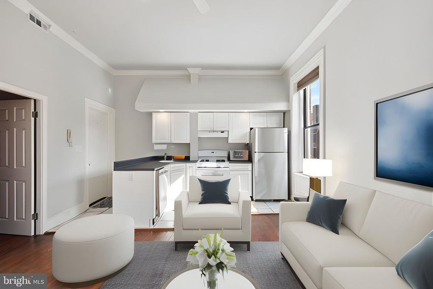 Price reflects 1 month free on a 16 month lease! Base price $1750. 6-24 month lease options available. Welcome to 2027 Pine St Unit 2F, a beautifully updated apartment offering a comfortable and convenient living experience. Right between Rittenhouse and Fitler Squares, this charming apartment boasts an abundance of natural light, creating a bright and inviting atmosphere. The large windows allow sunlight to flood the living spaces, giving a warm and welcoming feel throughout the day. The apartment includes a well-appointed kitchen, complete with updated appliances and plenty of counter and storage space. It's the perfect setup for those who love to cook and entertain. Laundry is right outside the unit shared with one other apartment! Pets welcome for additional fee. Only 1st month and  1 month security deposit due at signing.