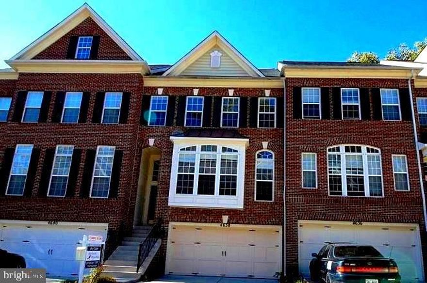 4 LVL 2 CAR GARAGE TH RENOVATED W/ METRO BUS ACCESS* INSIDE 495*395*95*CRWN MOLDING & NEW HARDWD MAIN LVL*HARDWD STAIRCASES*GOURMET KIT W/GRANITE*MAPLE CABINETS*NEW APPLS*MABLE FLR & NEW FRENCH DR TO DECK BACK TO TREES*MASTER W/ SOAKING TUB & SHOWER*2ND MASTER ON 4TH LVL*LL REC RM W GAS FIREPLACE *A FULL BATH* WALK-OUT TO FENCED PATIO*