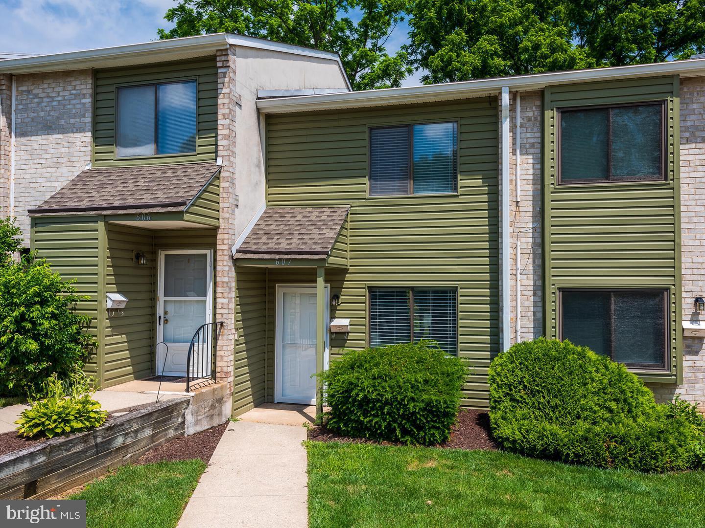 Welcome to 607 Valley Drive, a two-story townhouse in the desirable Goshen Valley community. The main level has been opened up and updated with new flooring throughout the bright living room, dining area, and eat-in kitchen. The kitchen features granite countertops, a large peninsula with seating for three, white shaker cabinets, stainless steel appliances, and sliders leading to a private patio with wooded views.
Upstairs offers two generously sized bedrooms with great closet space and a fully renovated hall bath with stylish tile and modern fixtures. Enjoy low-maintenance living just minutes from West Chester Borough—comfort and convenience in a great location. Schedule your showing today!