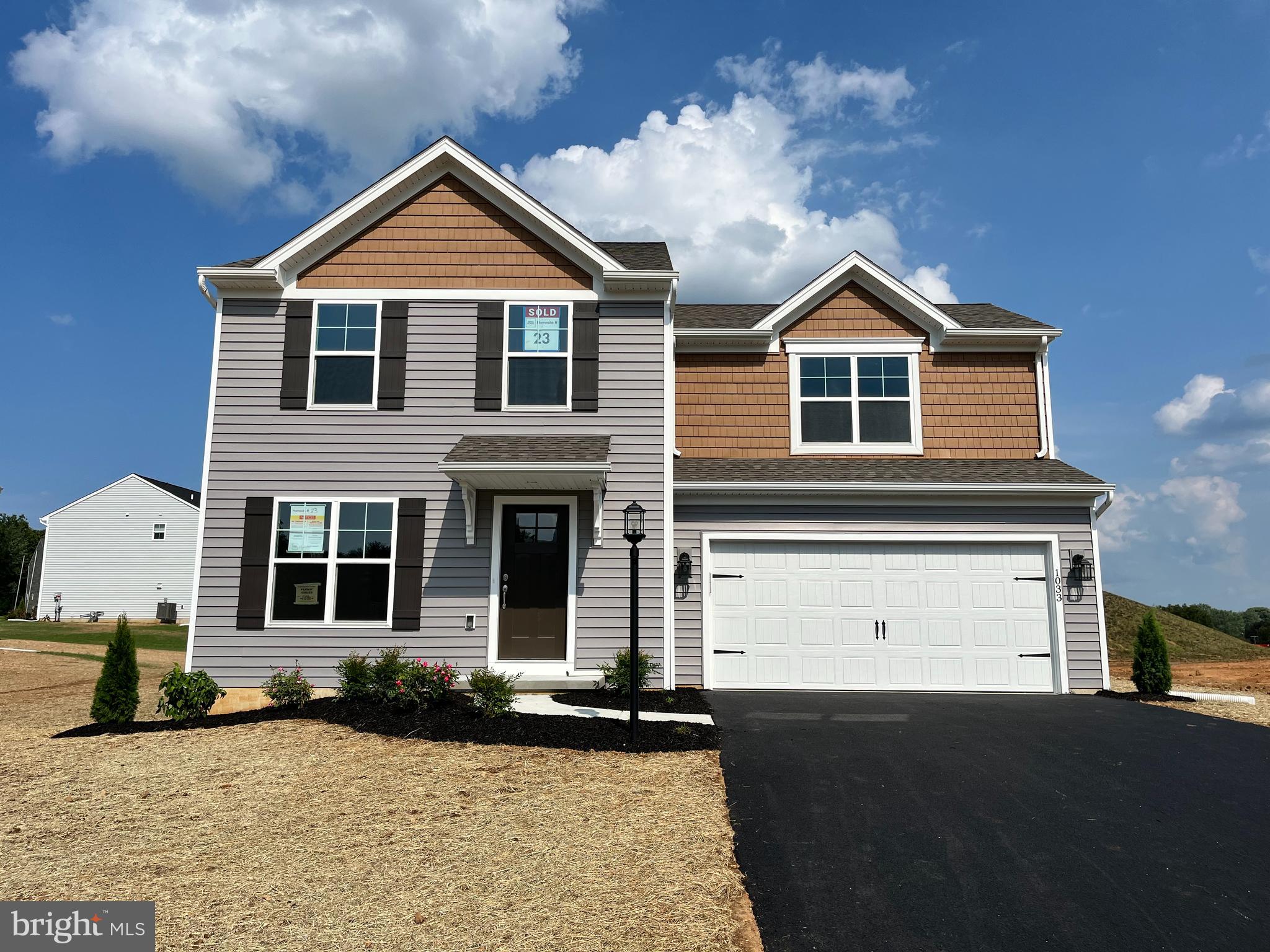 Redbud C new construction To-Be-Built Home at Penn Preserve in Middletown, PA. Finished basement with full bathroom in the basement, 3 beds, and 2.5 baths above ground.
