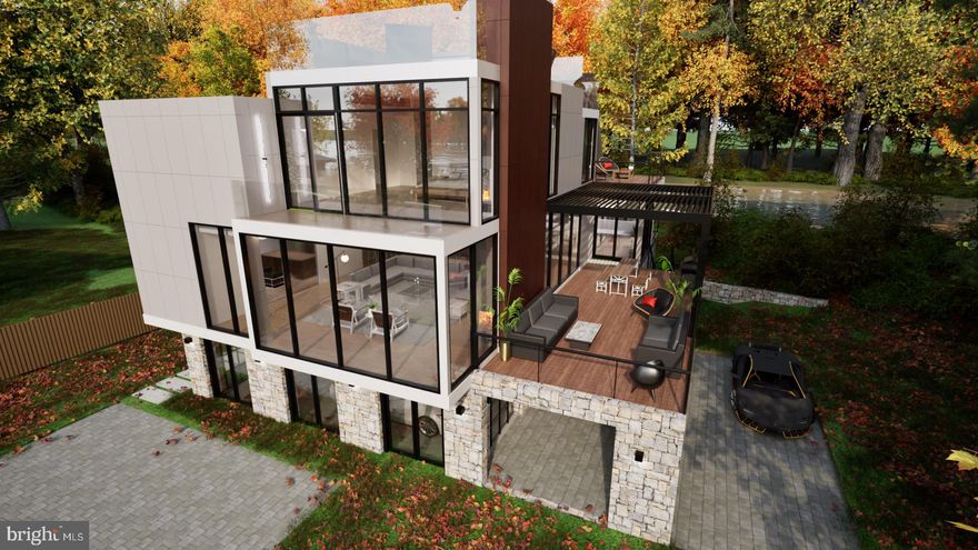 Exclusive custom-built New Construction masterpiece nestled in scenic New Hope on the Canal. Crafted by the renowned award-winning architect Ralph C. Fey A.I.A. Architects (RCFA), this extraordinary residence stands as a testament to design excellence, seamlessly blending the region's traditional and artistic heritage with contemporary architectural technologies, including sustainable practices and green building. Every detail of this magnificent 5,000+ square foot home has been meticulously planned and executed, from the thorough architectural renderings and site plans to the environmental analysis. Collaborating with Edwardson Construction, whose illustrious portfolio of stunning projects graces the picturesque landscape of Bucks County, ensures unparalleled craftsmanship and quality throughout. Welcome guests through a grand driveway entry, leading to an auto court of the 3-car garage that holds 5 cars. As you step into the main living area, you're immediately captivated by the large expansive windows, flooding the interior with natural light and offering breathtaking views of the river and canal, with lush surroundings. Designed for luxurious living and seamless entertaining, the main level offers an open-concept floor plan anchored by a generously sized gourmet kitchen. This culinary showpiece flows effortlessly into the dining and living areas, creating a perfect space for gatherings. A sizable terrace off the kitchen extends your entertaining options, providing an inviting outdoor retreat. The interior is adorned with exquisite oak wood flooring, adding warmth and elegance, while floor-to-ceiling windows flood the space with natural light and frame stunning views. Retreat to the second floor, where you'll find the luxurious primary bedroom suite designed for ultimate comfort and versatility. Additionally, three more bedrooms, each featuring its own en-suite bathroom, provide both convenience and privacy. Retreat to the second floor, where you'll find the luxurious primary bedroom suite designed for ultimate comfort and versatility. Additionally, three more bedrooms, each featuring its own en-suite bathroom, provide both convenience and privacy. The second floor also grants access to the luxury rooftop, an exceptional entertaining space that offers breathtaking panoramic views of the water and an elevated setting to relax or host gatherings. Embrace the epitome of luxury living with this exceptional custom home, where every detail has been thoughtfully curated to exceed the highest standards of elegance and sophistication.