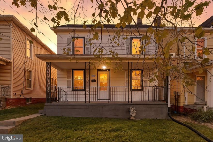 Nestled on a quiet street, 632 E Walnut St offers a blend of classic charm and modern convenience. This completely renovated spacious 4-bedroom, 2-bathroom home features bright, open living spaces with a cozy kitchen and ample natural light throughout. Includes a first floor master bedroom!  This home is completely move in ready with everything from new windows, roof, completely new kitchen with stainless steel appliances, and new lvp flooring throughout!   Even the basement has been cemented and painted.  The large backyard is perfect for outdoor gatherings or relaxing evenings. There is also road access to the rear of the house with plenty of parking.  Includes 2 sheds with new roofs on both.  Located just minutes from downtown Hanover, local shops, dining, and parks, this home offers comfort and convenience in a prime location. Don't miss your chance to make this lovely property your own!