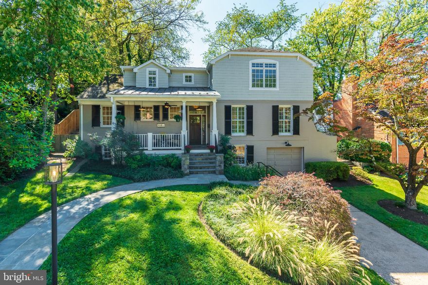 Meticulously maintained and extensively updated, this spacious 6-bedroom, 4.5 bath home offers approximately 4,300 sq. ft. of beautifully finished space on a large, surprisingly private, professionally landscaped lot in the highly sought after Glen Echo Heights neighborhood of Bethesda. Combining timeless charm with modern flow, the home offers a warm, elegant ambience perfect for today’s lifestyle.<br/><br/> 
 
Main Level Highlights: A welcoming front porch and inviting entry foyer; a bright living room with wood-burning fireplace and a pretty wall of windows overlooking the professionally landscaped rear yard; a newly renovated chef’s kitchen with an adjacent open concept family/dining space featuring a gorgeous second fireplace with custom shiplap surround and mantle; flexible bonus space, ideal as a dining area or den; an expansive Primary Suite opening to a stunning stone patio overlooking the gorgeous rear yard.  A second bedroom (or office, nursery, craft room, etc.), coat closet and powder room complete this level.<br/><br/> 
  
Upper Level Highlights: Three (3) additional generous-sized bedrooms, two (2) full baths, and a lovely, light-filled sitting area. Two of the bedrooms on this level offer soaring 9.5 ft. ceilings and abundant natural light.  The third bedroom with ensuite bath.<br/><br/> 
  
 Lower Level Highlights:  6th bedroom and 4th beautifully renovated full bath, along with a large, stunning family/rec room with a third wood-burning fireplace with a custom surround; a large, bright laundry room with abundant cabinetry and storage; an oversized, tandem garage, perfect for cars or additional storage.<br/><br/> 
  
Exterior Highlights: The grounds are a highlight. The rear yard is fenced and both front and rear yards have been professionally landscaped with extensive and exquisite custom stone patios, walkways, a pergola and lush plantings that create a surprisingly private and serene retreat -  ideal for entertaining or simply relaxing.<br/><br/> 

Neighborhood: Glen Echo Heights is known for its tall trees, friendly neighbors, community pool, and playground, as well as its proximity to historic Glen Echo Park, the C&O Canal, and extensive hiking and biking trails. The neighborhood hosts seasonal community events, fostering a welcoming and vibrant atmosphere.<br/><br/> 
 
Additional Highlights: replacement windows, hardwood floors, two-zone HVAC, and more. Easy access to the C&O Canal, Glen Echo Park, Sangamore Shopping Center and the new Westbard Square; minutes to downtown Bethesda or Friendship Heights, the new Marriott HDQTRS, NIH-WALTER REED NMMC, and easy, fast access to I-495, I-270, the Clara Barton Pkwy, VA and Wash DC.  Optional Mohican Hills Pool membership may be available (fee applies). Award winning schools: WOOD ACRES ES, PYLE MS & WHITMAN HS.