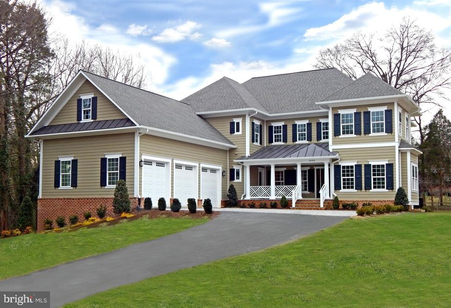 This beautiful brand new home is sited on a spectacular deep lot in lovely Hollindale. Just completed and ready for immediate occupancy. Six bedrooms (one on main), six+ baths, huge fully finished basement with rec room, media room. Large bonus room off the master suite. Wide plank hardwood floors, natural stone, handsome moldings throughout,an expansive deck, front porch and a three car garage.