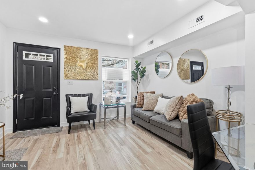 Welcome to Pigtown—where charm meets modern living!
This beautifully reimagined home features a light-filled, open-concept floor plan designed for both comfort and style. The fully updated kitchen boasts sleek stainless steel appliances, perfect for everyday living and entertaining alike.
The main level offers a convenient primary suite complete with a stunning full bath and direct access to a spacious backyard—ready for your personal touch, whether it’s outdoor entertaining, gardening, or relaxing.
Upstairs, the second level features two bedrooms with plush carpeting and a full bath. The third level mirrors this layout while adding a versatile hallway sitting area—ideal for a reading nook, workspace, or lounge.
From the top front bedroom, enjoy views of M&T Bank Stadium and Camden Yards, connecting you to the vibrant energy of Baltimore.
Perfectly located in the heart of Pigtown, this home offers an incredible opportunity to experience the culture, convenience, and character of city living.