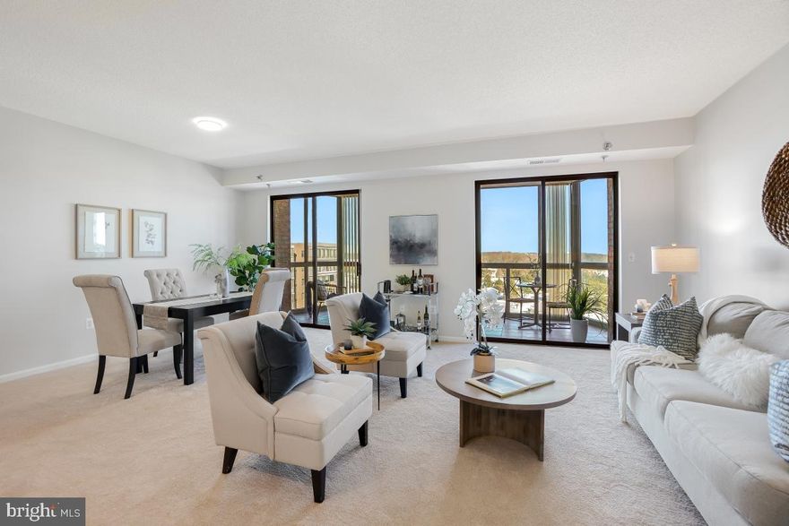 Beautiful apartment in Vantage Point West, one of the most popular and best-managed buildings in Leisure World, a 55+ active adult community that feels like a resort! The fantastic QQ model open floor plan is ideal for entertaining!  Freshly painted with new carpeting throughout, this unit is ready for immediate occupancy. There are 2 spacious bedrooms with ample closet space, and the large, relaxing sunroom offers sweeping views! There's also an in-unit laundry room, plus a golf cart space in the underground garage (G-2). New HVAC system in 2023, too! Clubhouse II is next door and includes the indoor pools, fitness center, billiards and ping pong rooms, auditorium and pickle ball courts. Community amenities also include an 18-hole golf course, 2 restaurants plus a pub, an outdoor pool and lanai, art studio, woodworking shop, library, MedStar Health Center directly across the street, 24-hour security and so much more! This condo is a terrific value in today's market!