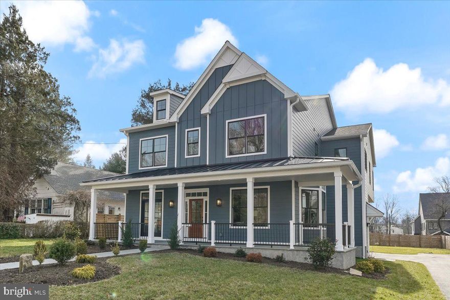 IMMEDIATE DELIVERY ON THIS NEW CUSTOM HOME IN MEDIA BORO. Large wrap around slate front porch and slate walkway with french door access to dining. Enter through mahogany front door to entry hall. First floor has 10' ceilings, 9' second, formal living with bay window. Formal dining room with Pella french door to front porch. Large kitchen with island seating, with custom designed kitchen cabinets, with lighted glass upper cabinets. Under cabinet lighting. Wet bar. Quartz counter tops and matching quartz back splash finishes. Leathered island and bar countertop.  Site finished white oak hardwood floors entire first floor, second hall and entire main suite. Pella window and doors throughout. Extensive crown, and wainscot throughout. Thermadore Appliances.  2  HVAC systems. Very large rear deck leading to spacious level yard. Attached 2 car garage with epoxy finish on floors and concrete walls. Extra high garage  ceiling for that car collector. Easy walk to downtown Media, with close proximity to train and airport. Attention to detail in this home is second to none. Given the new building code in Media, homes of this stature will be very limited in the future. This home is an excellent investment choice for a discerning Buyer. 
*****  TAXES TO BE DETERMINED*********