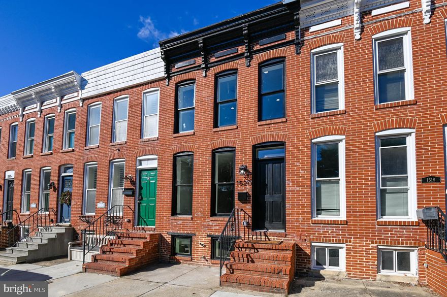 Brand new full CHAP renovation in Riverside. Hardwood floors throughout, exposed brick, stunning quartz countertops, all new Samsung appliances, tile basement (not carpet).  Roof deck with fantastic views of the city skyline and Inner Harbor. Basement is fully finished with a bath, bedroom, utility area and finished flex room in the rear. Conveniently located on quiet Boyle Street, just yards to shopping, grocery, bars and restaurants and a few blocks from Riverside Park.  Brand new restaurant being built at the corner of Boyle and Fort. Even though there is a PARKING PAD with a wide alley, you also have ample street parking on Boyle Street with both sides open to parking and homes only on one side of the street.  Book your appointments now for Wednesday's launch. Please find CHAP savings estimate in documents section.