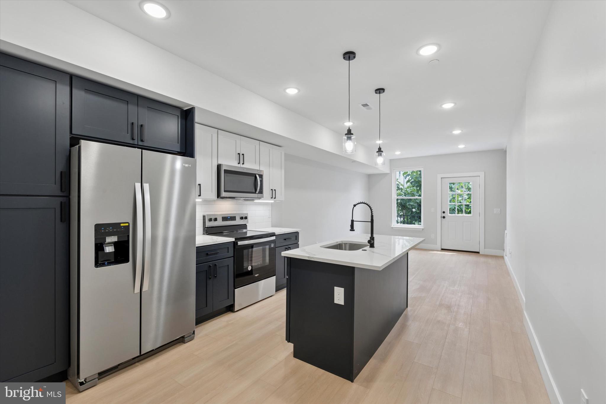 *Available Now!* - New construction 2bd/2ba apartment available in Hot Norris Square. This bi-level apartment features a huge living room with high ceilings, lots of natural lighting, wide-plank hardwood flooring, large windows, a video intercom, and a private rear patio. The modern kitchen has white cabinets, granite countertops with natural veining, subway tile backsplash, and stainless steel appliances - including a washer/dryer in the unit. There is energy-efficient central heating/cooling, LED recessed lights throughout, and custom metal railings. The primary bedroom has a large walk-in closet and ensuite primary bathroom with glass shower and porcelain marble tile. Two bedrooms and two full bathrooms are located in the basement. NO DOGS ALLOWED. 1 Cat Allowed. Pet Deposit TBD. The Neighborhood: Only a few blocks from Fishtown and Northern Liberties, one block from Norris Square Park, 2 blocks to the Market-Frankford Line, restaurants/bars everywhere such as Evil Genius Brewing, Human-Robot Brewing, LMNO, Front St Cafe, Laser Wolf, Suraya, Pizzeria Beddia and surrounded by new construction projects. Hop on I95 within a few blocks for quick highway access. Schedule your showing today!!!! Tenant Requirements: Applicants to make 3x the monthly rent in verifiable net income, credit history to be considered, no evictions within the past 4 years, and must have a verifiable rental history with on-time rental payments. Exceptions to this criteria may exist under the law and will be considered.
Applicants to make 3x the monthly rent in verifiable net income, credit history to be considered, no evictions within the past 4 years, and must have a verifiable rental history with on-time rental payments