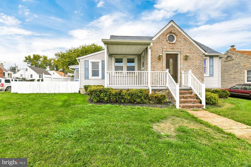 Gorgeous 4 bedroom, 2.5 bathroom single family home in the Holabird Park section of Dundalk.   This charmer sits on a fenced-in, corner lot, has a detached two-car garage, and an above-ground pool in the back yard.   And, that is just the outside!   This move-in ready home offers a large open-concept living room and kitchen on the main floor, as well as a primary bedroom with a walk-in closet and primary bathroom.  There is another room that can be used as an office or fourth bedroom, as well as a second full bathroom.   The kitchen has newer stainless steel LG appliances and new backsplash.  All the floors are new, as well as the light fixtures.   There is a large sunroom on the first floor that is just beautiful.   Upstairs there are two additional, carpeted bedrooms.  Downstairs, the basement features a large, open and tiled room, as well as a utility / laundry room.     The entire home has been freshly painted and the driveway has been re-paved.  The garage and driveway combined allow for parking six cars!   This house is ready for new owners to call home.
