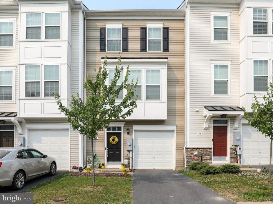 Nice 3 level townhome with plenty of room ! Finished basement w/family room and half bath (with option for full bath - hookup is there). Main level is so open and inviting.  Fully equipped kitchen w/island, stainless steel appliances, another half bath, a dining area, breakfast room and a living room all round out the main level.  Nice primary bedroom with primary bath, two other bedrooms, a full bath and laundry finish off the upper level. Vinyl Fenced backyard.    Great location and tons of shops/restaurants close by.