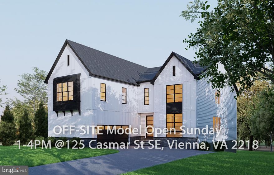 Builder is offering a $5,000 closing cost credit, plus an additional lender discount of 0.50% of the loan amount when using builder's preferred lender and title company. 
Off Site Model Home at 125 Casmar St SE, Vienna, VA 22180 @ 1-4pm on Sunday
Introducing 301 Nutley St SW, located in the heart of Vienna, this property offers a prime location just minutes from downtown shops, dining, and entertainment. With easy access to major commuter routes and top rated schools, this home provides the perfect balance of suburban charm and urban convenience. Benefiting from a 0.4 acres lot, and boasting over 6,100 sqft of living space across three levels, this residence provides a sanctuary of indulgence and entertainment. Features like spice kitchen, wet bar, deck, etc., extend the living spaces, perfect for dining and relaxation.

Crafted by Anchor Homes, this contemporary style abode exudes luxury at every turn. The primary suite indulges with a palatial closet, a decadent freestanding tub, and dual vanities. The fully finished basement is a haven of leisure, featuring an optional media room and wet bar, and a sprawling finished recreation area. Each bedroom is appointed with its own walk-in closet, ensuring ample storage solutions for residents.

Don't miss this opportunity to acquire a residence meticulously designed for luxurious modern living. Seize the chance to make 301 Nutley St SW your distinguished address in Vienna.