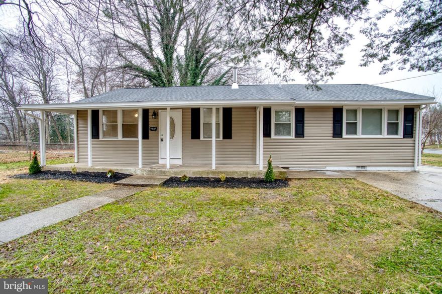 Looking for Back up OffersThis gorgeous rambler has been remodeled and offers lots of space featuring 4 Bedrooms and 2 Full Baths (1824 +/- square feet).  This home has so much to offer starting with the convenient location to Interstate 495/95 and 295 close  DC or VA.  BEST OF ALL THERE'S NEW/REPLACED:  SIDING, ROOF, MOST WINDOWS, ELECTRICAL, PLUMBING, HEAT PUMP w/ OIL BACK UP,  HOT WATER HEATER, CARPET IN BEDROOMS,  FLOATING WOOD VINYL WATERPROOF FLOORING AND NEW PAINT THROUGH OUT. Beautifully appointed kitchen with NEW soft close kitchen cabinets w/ hardware, tile back splash, stainless steel appliances and granite counter tops.  Both bathrooms are all new and have been remodeled to include new vanities, mirrors,  tile flooring, tile shower surround and bathtub.  New LED  lighting, ceiling fans/lights throughout.  There is also a room that can be used as an office, play or craft room.  Extra insulation in the attic and new vapor barrier and insulation in crawl space.  Smoke/Carbon Monoxide detectors are inter-connected.  New electrical heavy-up  installed.  Nice large corner lot.  Hurry!  Call for an appointment to see this home today!!!