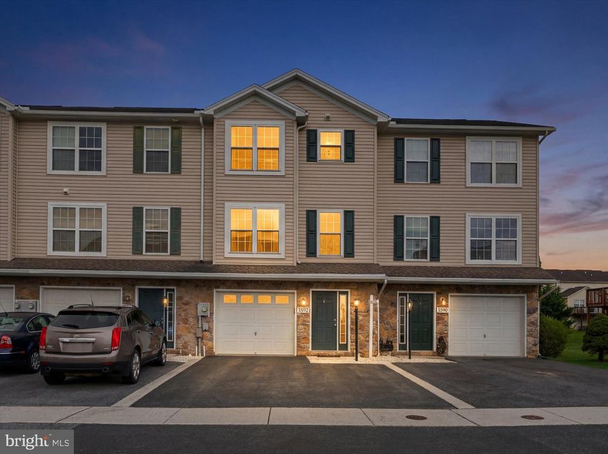 Beautifully maintained stone and vinyl front townhome in Fayetteville, PA offering space, updates, and a convenient location. The home features 3 bedrooms, 2 full baths, and 1 half bath, along with a wide driveway that easily accommodates two vehicles and an oversized garage with extra room for storage. A convenient garage door provides direct access to the backyard.  Inside, you'll find a spacious kitchen that opens to an oversized deck, creating the perfect space for outdoor dining, relaxing, or entertaining guests. The generous family room provides plenty of room to gather and rounds out the main level.    Upstairs offers three comfortable bedrooms and two full baths, including a primary suite with a beautifully remodeled bathroom (2022) featuring a large walk-in shower.  This home has been thoughtfully updated, including HVAC (2023, serviced 2024), new windows (2022), wood laminate flooring (2023), water heater (2020), kitchen appliances—microwave, refrigerator, stove, and dishwasher (2024). Washer and dryer, laundry room and flooring (2022), smoke detectors (2022), driveway sealed (2022), decking boards replaced with durable 2x6 boards (2019), and roof (2006). Located in a desirable area close to Shippensburg University, Penn State Montalto, Pen National Golf Course, Caledonia State Park, charming local antique shops and craft stores, convenient grocery options, and just a short drive to the larger retail and dining options in Chambersburg, this home truly offers the best of comfort, updates, and location.
Seller would like to settle by 5/29 or 6/1 and needs a rent back through end of June.