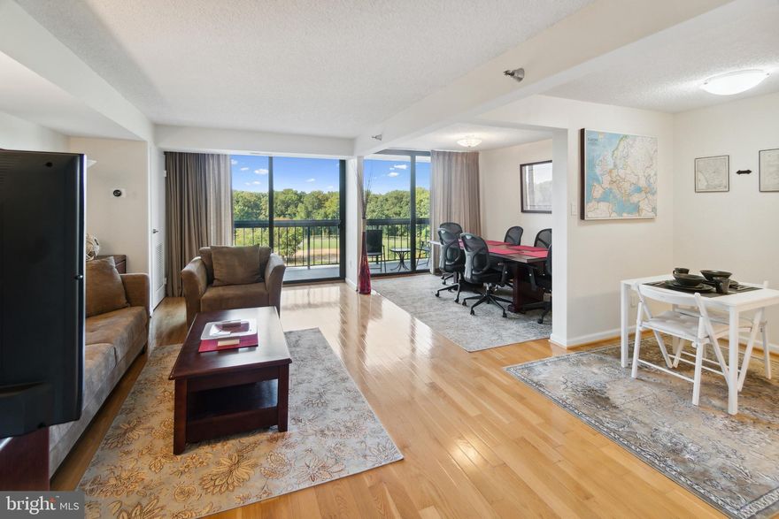 Spectacular views and lots of natural light await you in this well appointed and spacious 2-bedroom, 2-bathroom unit.  The unit features genuine hardwood floors, a large balcony with a grand view, a dedicated dining area, an open kitchen, and plenty of closet space.  The unit can come with furniture.  The Chelsea Condominium has an attractive exterior with lush greenery and a grand entrance.  Inside, enjoy the convenience of a 24/7 front desk, welcoming common areas, a party room, and an exercise room; each floor has a modern laundry facility for your convenience.  Outside, residents have access to tennis courts, an outdoor swimming pool, and plenty of parking.   Covered assigned parking (very few in the building) can be rented for an additional $75/month; brand new super energy efficient HVAC; new balcony sliding doors; all utilities (except electric) included - no gas in the unit, all electric; wifi included for one year.  This pet-free building is conveniently located close to Montgomery Mall, public transportation, the Beltway, and I-270.