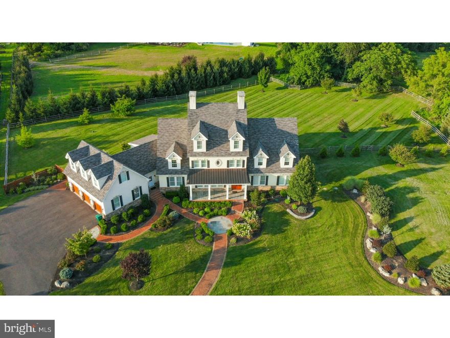 Located in one of the most sought-after areas in the Lehigh Valley is this rare find. An elegant luxury estate, a masterpiece of design and craftsmanship, sure to captivate its new owner. 8200 plus sq ft of living space featuring 5 incredible 5 ensuite bedrooms, 5.2 baths. 2 story ceiling height, arches tray & coffered ceilings, rich hardwoods and custom appointments throughout. The manicured property sits back on nearly 4 tree-lined fenced acres offering serene surroundings. This exceptionally beautiful home offers 3 gas fireplaces, artisan built bookcases and cabinets. You will love the exceptional chef quality kitchen that transcends from a kitchen to a custom look of art with an all-inclusive design. Thermador Refrigerator, Miele appliances, Diva-restaurant quality gas stove, Steam Oven and more... The awe inspired FR provides casual living at its finest with radiant heated HW. First-floor master suite w/ FP and an opulent 14 X 25 Master Bath complete w/sauna spa shower and jetted tub, heated floors.3rd-floor flex room, Temperature controlled wine cellar, 5 zones, home sound system security, Industrial wired cable system 3 car garage. Diamond Condition!