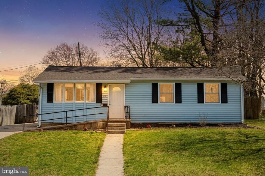 Welcome Home to the fully remodeled rancher including over 1800 sq ft of finished living space! This home features 3 bedrooms 2 full baths & 1-1/2 bath, true one level living and finished lower level. Enter the home to find an open concept floor plan including a bright & spacious living room with large bay window, new luxury vinyl flooring, new ceiling fan, and coat closet that flows into the dining area with new lighting and new luxury vinyl flooring. The well appointed fully updated kitchen includes brand new cabinetry, new quartz countertops, breakfast bar, pendant & recess lighting, new stainless steel appliances, new pantry cabinet, new ss farmhouse sink overlooking the backyard, luxury vinyl flooring, and side door leading to the driveway. Off the kitchen is a large mud/laundry room with brand new washer & dryer. The large primary suite has new carpet, new ceiling,  2 standard closets and a 5 x7 walk-in closet, fully updated primary on-suite bath, and new french doors leading to the rear patio. The primary on-suite bath has been fully updated with new ceramic tile flooring, new double sink vanity, new walk-in shower with ceramic tile surround & niche, new lighting & fixtures. Down the hall you will 2 more bedrooms both with new carpet, lighting, fresh paint and new doors as well as a fully updated hall bath with new ceramic tile flooring, tub/shower with ceramic tile surround & niche, new lighting & fixtures. The finished lower level family room has been updated with new carpet, recess lighting, fresh paint, and updated half bath. Step outside to the spacious, flat, fully fenced in rear yard with large concrete covered patio, and shed. Updates Include: New Roof, New Hot Water Heater, New Windows, New Garage Disposal, All New Doors, All New Flooring, Fully Remodeled Kitchen and Bathrooms, Fresh Paint, All New Lighting & So Much More!