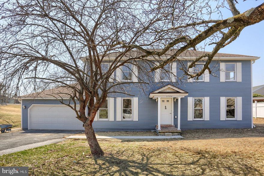 Traditional home in established Woodridge Estates. 4 bedroom, 2.5 baths on beautiful level lot. 
Remodeled kitchen with granite countertops. Cozy brick fireplace in family room. Large primary suite with additional dressing area. Convenient 1st floor laundry! New flooring, new paint, new vinyl siding! Lots of storage with partially finished basement and 2 car attached garage. Great house, great location, great time to buy!!