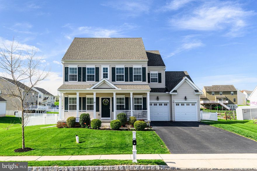 Welcome to 13 Edison in Buckingham Preserve, a beautifully maintained Keystone Custom Home offering quality and comfort in a prime location near Routes 724, 422, and 100.  Step inside to find a butler’s pantry, a cozy gas fireplace, and an open layout that works perfectly for both everyday living and entertaining. Enjoy the outdoors on the brand new composite deck, which overlooks a white picket-fenced backyard—ideal for relaxing or hosting guests.  The spacious two-car garage provides plenty of room for parking and storage, while the unfinished basement offers endless potential for future customization—whether you're envisioning a gym, media room, or workshop.  This move-in ready home in a sought-after community won’t last long. Schedule your private tour today!