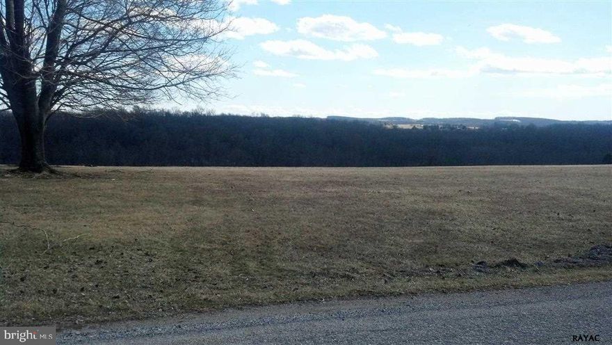 Gentle rolling lot backing to farmland with great views of the countryside.  Existing septic, but also new Perc & Probe.  Check with SEO with your plans.