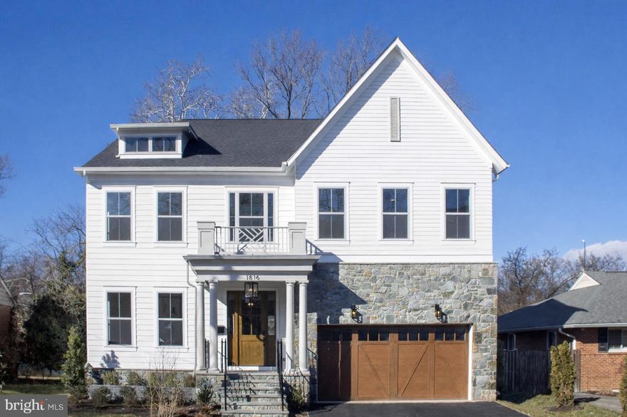 Beaconcrest Homes proudly presents an exceptional opportunity in the highly coveted Lyon Village neighborhood. This meticulously crafted residence offers a 2 car garage, spans nearly 4,600 finished square feet, and is designed to deliver uncompromising luxury, comfort, and sophistication. Step inside to discover a bright, open-concept main level featuring soaring ceilings and abundant natural light. This thoughtful layout includes a private study, a spacious family room, and a gourmet chef’s kitchen outfitted with top-of-the-line finishes and appliances. Seamlessly blending indoor and outdoor living, a covered porch off the kitchen invites year-round enjoyment and effortless entertaining. The second level features a versatile loft/study area, ideal for a home office, reading nook, or a secondary family lounge. The luxurious primary suite serves as a true retreat, offering two expansive walk-in closets and a spa-inspired bathroom designed for ultimate relaxation and pampering. Each secondary bedroom is generously sized and includes its own large walk-in closet, ensuring ample storage and comfort for family or guests. The lower level is equally impressive, offering a spacious recreation room complete with a wet bar—perfect for entertaining or unwinding at home. A fifth bedroom, full bathroom, and dedicated home gym complete this expansive and functional space. Situated in one of North Arlington’s premier neighborhoods, this home offers unbeatable convenience to Washington, D.C., the GW Parkway, and the vibrant Clarendon Corridor.  Don’t miss this rare opportunity to own a stunning new construction home in Lyon Village.