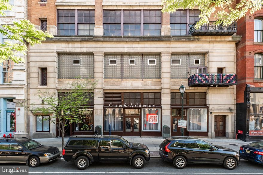 Welcome to 1218 Arch Street, a rare opportunity to own a large ground floor commercial condominium in the heart of Philadelphia, directly across from the Convention Center and Reading Terminal.  Located just a block from Market Street, Broad Street, City Hall, public transportation and parking, hotels, cultural attractions, restaurants and retail.  The ground floor consists of 12,350 SF with a retail storefront and loft-style interior, including high ceilings, hardwood floors, exposed brick and columns.  This fully built out space includes a large open meeting room, two conference rooms, partitioned offices, kitchenette, men's and women's restrooms, and a loading area directly accessible from Cuthbert Street.  The basement area is over 12,000 SF with 12' ceilings -- an unusually large and usable block of space for storage or back-of-house operations.  A small portion of this basement space is leased to AT&T and T-Mobile, generating significant revenue for the owner of this unit.  Do not miss this rare opportunity to own a large ground floor commercial space in the heart of Center City, Philadelphia!