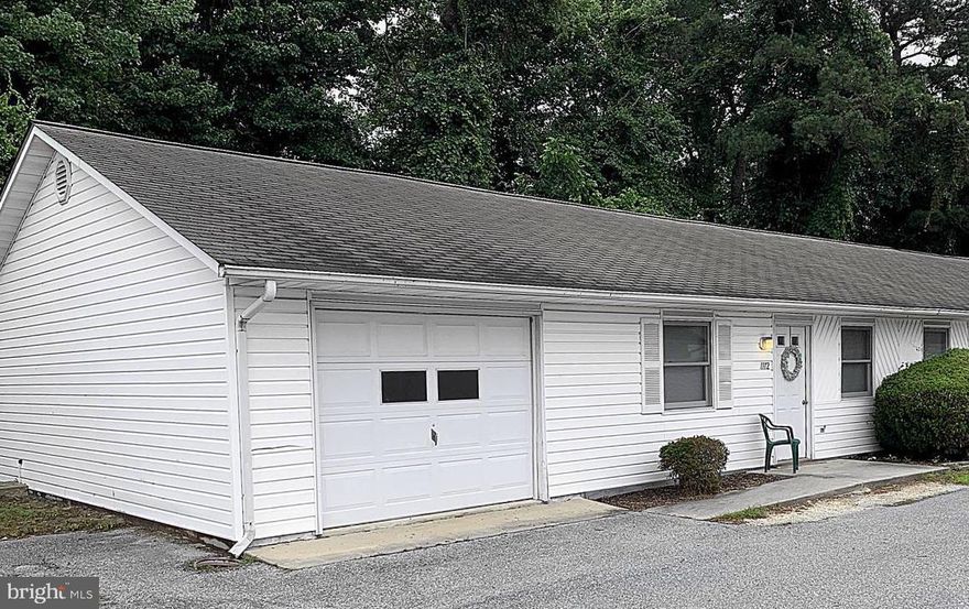 Welcome to this beautiful 1 bedroom, 1 bathroom move-in-ready condo in the Town of Millsboro, complete with an attached garage. Fresh paint, new flooring, and an upgraded bathroom make this home shine. Walk to nearby restaurants, enjoy the charming hometown atmosphere, and be close enough to the beaches to enjoy the best of both worlds.