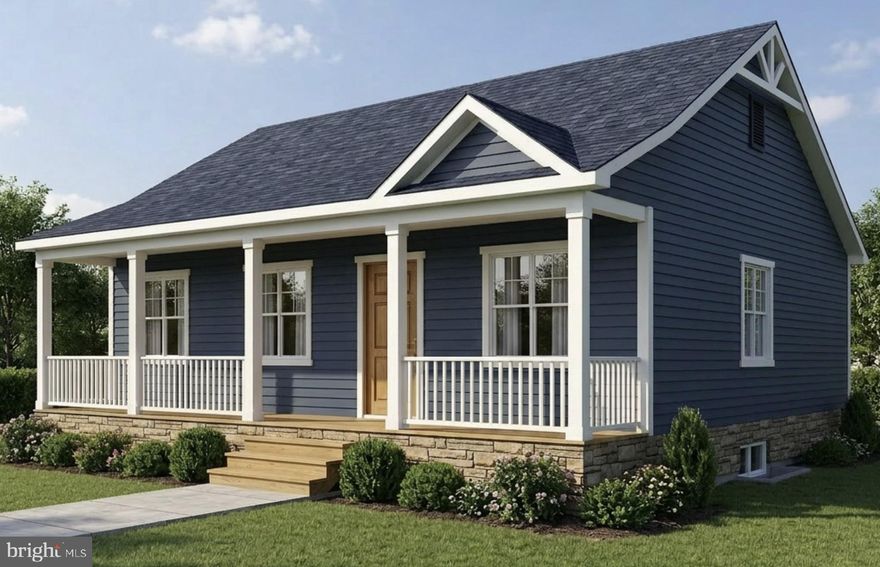 Welcome to Princess Anne, Maryland and discover 11484 Somerset Avenue—a thoughtfully designed and inviting 3-bedroom, 2-bath home situated on approximately one-third of an acre. This property offers a balance of comfort, functionality, and modern style, making it ideal for both everyday living and entertaining.

From the moment you arrive, you’re greeted by an impressive 40-foot front porch—perfect for relaxing mornings, evening unwinding, or hosting guests. Around back, a spacious rear deck extends your living area outdoors, creating an ideal setting for gatherings, grilling, or simply enjoying the peaceful surroundings.

Inside, the home opens into a stunning great room featuring vaulted ceilings that enhance the sense of space and natural light. The open-concept layout flows seamlessly, highlighting high-quality finishes throughout, including elegant quartz and/or granite countertops that complement the kitchen and living areas. Generous closet space provides practical storage solutions, ensuring the home is as functional as it is beautiful.

Every detail has been considered to deliver a blend of modern convenience and timeless charm, all within close proximity to local amenities while maintaining a quiet, residential feel.

Renderings are intended for illustrative purposes only and do not reflect the exact color palette, materials, or final exterior finishes of the completed structure.