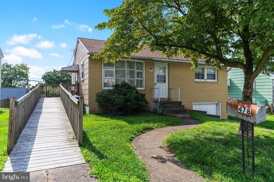 Nice 2 Bedroom, 1 Bath Ranch.  Hardwood Floors, Finished Family Room in lower level (needs carpet).  Built-In 1 car garage.   Rear Patio. Americas Preferred Home Warranty Included